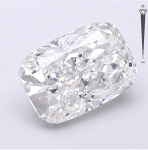 Diamante Sintético Cultivado en Laboratorio con Certificación IGI, Corte Cojín Alargado de 2.59 CT, Color D, Claridad VVS1, CVD 784605962, ROYAL GEMS - Product Image 3
