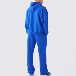 Survêtements d'été 2-en-1 en polyester/coton épais, dernière conception, pour hommes – Ensemble décontracté de jogging avec sweat à capuche et pantalon, personnalisable - Product Image 2