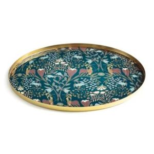Plateau de service en bois émaillé de qualité supérieure, antidérapant, décoratif, avec poignée découpée, pour petit-déjeuner, thé, café, nourriture, idéal pour hôtel - Product Image 4