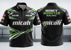 Camiseta de Carreras Personalizada para Equipo de Mecánicos, Deportiva, de Secado Rápido, Tejida, 100% Algodón, con Estampado Frontal y Bordado - Product Image 4