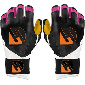Performance Baseball Batting Gloves with Moisture Control Technology Reinforced Leather Palm Comfortable Flexible Fit Anti Slip - Product Image 1