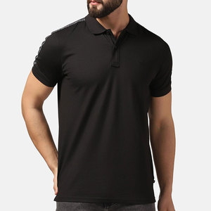 Casual Men's Polo <b>Shirt</b> Slim Fit Cotton Short Sleeve Business Golf Tops Fashion Solid Color <b>Collar</b> <b>T</b>-<b>Shirt</b> For Summer Wear - Product Image 1