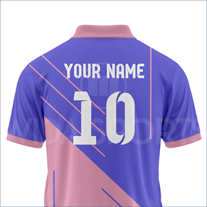 เสื้อคริกเก็ตแบบกำหนดเอง ชุดทีมซับลิเมชั่น ระบายอากาศ แห้งเร็ว แขนครึ่งตัว ชุดกีฬาคริกเก็ต ขายส่ง - Product Image 5