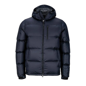Heavy Designer Canvas <b>Waterproof</b> Puff <b>Padded</b> Oversized Bubble Winter Black Custom Men Shiny Puffer <b>Jacket</b> with Sleeve Pocket - Product Image 1