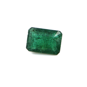 Émeraude naturelle zambienne octogonale 0,85 ct, pierre précieuse naturelle à facettes, prête à l'emploi pour la création de bijoux - Product Image 1