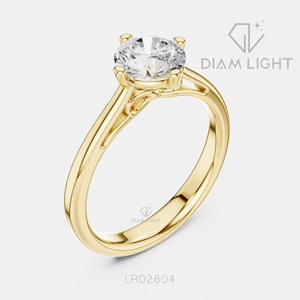 Bague de fiançailles solitaire ronde 1,00 carat, bijoux fins, certifiée IGI, or blanc 14 carats, diamant de laboratoire, bague d'anniversaire - Product Image 6