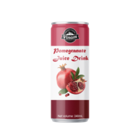 Minuman Terlaris Jus Delima Segar Kaleng 240ml/330ml Layanan Label Pribadi OEM/ODM