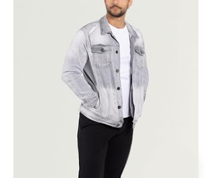 Chaqueta Vaquera para Hombre, Diseño Personalizado con Múltiples Bolsillos, a la Moda, de Venta Caliente, Precio Razonable - Product Image 1