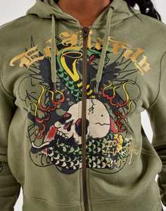 Sudadera con Capucha Estampada Personalizada Estilo Urbano Vintage, Antienvejecimiento, Forro de Satén, Sudadera con Capucha Estampada en Relieve - Product Image 1