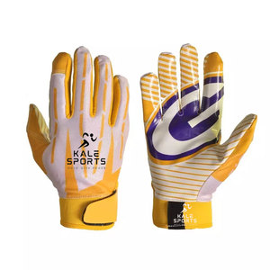 ถุงมืออเมริกันฟุตบอลผู้ชายแบบกำหนดเอง ออกแบบโลโก้ได้ตามต้องการ สำหรับการฝึกซ้อม ใช้ได้ในชีวิตประจำวัน สไตล์ลำลอง ถุงมือกีฬา - Product Image 4