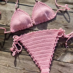 Braguita de bikini de ganchillo, 100% algodón - Product Image 1