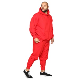 Sweatshirts à capuche en molleton uni rouge pour hommes 100% coton Sweats à capuche personnalisés à séchage rapide de Jinah Experts - Product Image 3