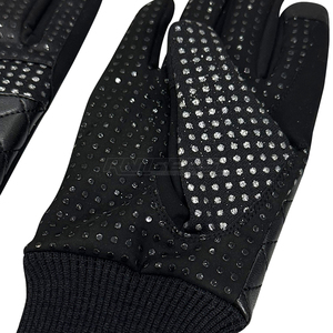 Gants d'équitation en cuir à doigts entiers, antidérapants, respirants, compatibles avec les écrans tactiles, unisexes, à enfiler, pour l'hiver - Product Image 5