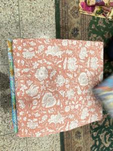 Artisan Made Kantha Stitch Bedcover Combining Heritage <b>Quilting</b> Techniques with Contemporary Cotton <b>Bedding</b> Designs - Product Image 2