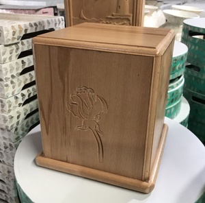 โกศไม้บีชธรรมชาติสำหรับใส่เถ้ากระดูก ดีไซน์เรียบง่ายสำหรับเก็บความทรงจำ - Product Image 2