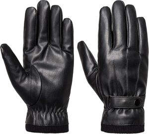 Gants de conduite en cuir pour homme de haute qualité, personnalisés, en cuir de vachette véritable, doux, pour la saison hivernale, en cuir PU, protection UV - Product Image 1