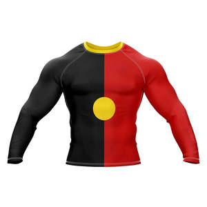 2026 Compression Gym Shirts <b>Long</b> <b>Sleeve</b> Custom BJJ Rashguard MMA Sublimated Mens Rash Guard - Product Image 1