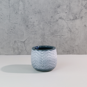 Maceta de Cerámica Esmaltada Rústica Roja y Gris, Diseño Wabi-Sabi, Ecológica, con Orificio de Drenaje para Plantas de Interior, Uso en Escritorio - Product Image 5