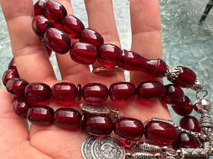 Nuevo Tasbih de Resina con Diseño de Conejo y Ángel, 33 Cuentas Turquesa, Rosario de Oración Musulmán, Contador de Tasbih, Joyería de Piedra, Decoración del Hogar, India - Product Image 5