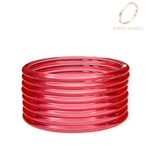 Premium Kashmiri Glossy Purple Jelly Transparent Acrylic Bangles Set Latest Fashion Collection Wholesale Price Global Export - Product Image 4