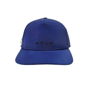 Manufacturer Customized Performance Golf Hats 5 Panels Snapback <b>Flat</b> Brim Custom Embroidery Patch Logo Personalized Branding - Product Image 1