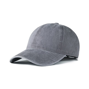 Gorra de Béisbol Unisex de 6 Paneles, Color Sólido, Algodón Lavado, Casual, Ajustable, para Primavera/Verano, Talla Adulto - Product Image 4