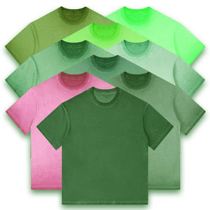 Camiseta de Manga Corta para Hombre, 100% Algodón, 230 GSM, Cuello Redondo, Estilo Vintage, Color Sólido, Logotipo Personalizado, Talla Grande, Deportiva, Tejida - Product Image 5