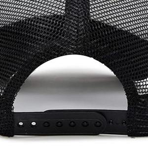 Casquette Trucker Premium Bicolore Noir et Blanc Nouvelle Tendance en Maille avec Logo Brodé pour Activités de Plein Air et Plage Faible MOQ Tissu Toile - Product Image 5