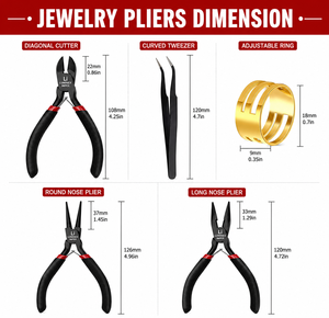 <b>Long</b> <b>Nose</b> Stainless Steel Lightweight Jewelry Making Pliers - Product Image 2