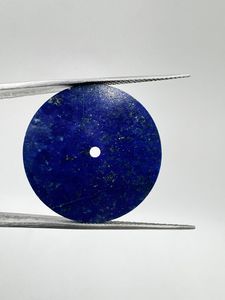 Natural Lapis Lazuli Watch Dial : 31.50 mm round One Sided Polished Watch <b>Face</b> - Product Image 5