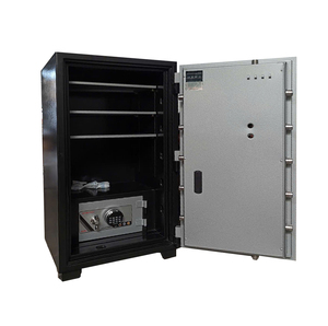 Coffre-fort ignifuge de grande capacité avec serrure à empreintes digitales YNS-120F, coffre-fort de sécurité commercial pour documents de bureau avec armoire intérieure - Product Image 3