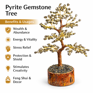 Árbol de pirita natural al por mayor, cristal de Feng Shui, árbol de dinero, piedra preciosa curativa, bonsái, decoración de la riqueza, regalo hecho a mano, decoración del hogar - Product Image 2