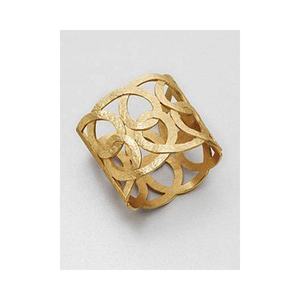 New Design Indian Style Stainless Steel Napkin <b>Ring</b> Small Silver Flower Table Decoration for Weddings and Hotels - Product Image 2