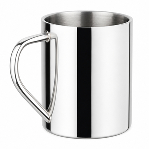 Taza de Acero Inoxidable con Forma de Lata y Logotipo Personalizado, Taza de Cerveza de Metal Acanalado Retro, Vaso de Café Vintage para Camping - Product Image 6