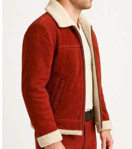 Blouson en cuir décontracté pour homme de qualité supérieure, style motard, imperméable et respirant, idéal pour le printemps - Product Image 5