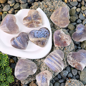 Vente en gros, produit phare : Magnifique pierre de guérison naturelle Jasper Cherry Creek, cabochon plat en forme de cœur pour la méditation et la création de bijoux - Product Image 2