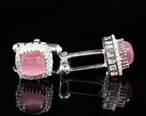 Boutons de manchette personnalisés de luxe pour hommes |   Boutons de manchette en acier inoxydable et argent sterling 925 |   Bijoux de manchette pour chemise de mariage en gros - Product Image 2