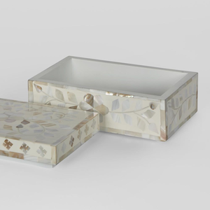 Boîte de rangement multifonctionnelle en nacre style vintage, pour bijoux, organisateur décoratif, cadeau, accent de décoration intérieure - Product Image 5