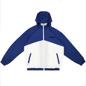 Conjunto de pantalones cortos y chaqueta cortavientos modernos para hombre, ropa deportiva transpirable, chaqueta cortavientos con pantalones cortos a juego, para correr, fitness y ejercicio. - Product Image 2