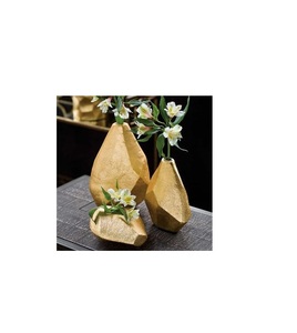 Handcrafted artistic metal flower <b>vase</b> unique design perfect for modern interior decor and gifting purpose use - Product Image 3