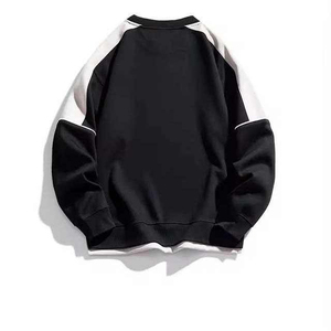 Sweat-shirt décontracté pour homme 100 % coton, molleton épais, coupe-vent, couleur unie, impression personnalisée, design épaules tombantes, chaleur hivernale - Product Image 6