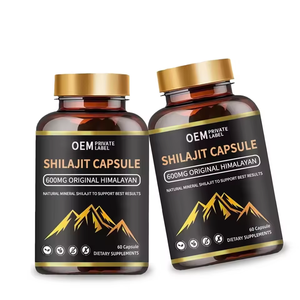 Cápsulas de Extracto Puro de Shilajit del Himalaya OEM/ODM 50:1, 500 mg con 50% de Ácido Fúlvico, Shilajit Vegano, 60 Cápsulas para Hombres y Mujeres - Product Image 2