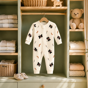 Mameluco de Bebé Unisex de Manga Larga, 100% Algodón, Tejido Interlock |   Saco de Dormir para Bebé con Estampado de Mariposas, Cierre Bidireccional, Suave y Transpirable, para Todas las Estaciones - Product Image 4