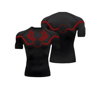 Camiseta de compresión de manga corta para hombre, camisetas de entrenamiento para correr en el gimnasio, ropa de entrenamiento para correr, ropa deportiva Rashguard Top - Product Image 2