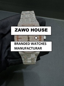 Montre mécanique pour homme en acier inoxydable de 41 mm, diamant Moissanite VVS1, mouvement automatique, style hip-hop, fabrication artisanale, montre de sport et d'affaires - Product Image 4