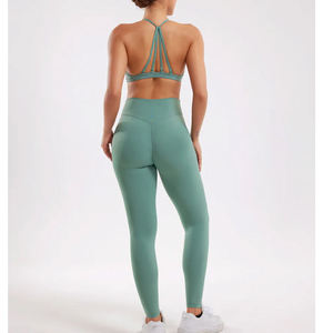 Shorts de Yoga para Mujer, Fabricados en Pakistán, 2 Piezas, Costuras Resistentes, Ecológicos, Transpirables, para Uso en Exteriores y Gimnasio, Material Spandex/Nylon - Product Image 2