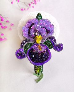Premium MD HANDICRAFTS Floral Embroidery Beaded Brooch Handmade Gift for Her Handcrafted in Uttar Pradesh - Product Image 6