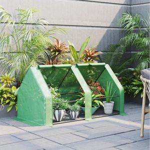 Serra da Giardino Portatile Mini per Esterni con Grandi Porte a Cerniera 6 X 3 X 3, Copertura a Tunnel in PE Verde Resistente all'Acqua e ai Raggi UV - Product Image 2