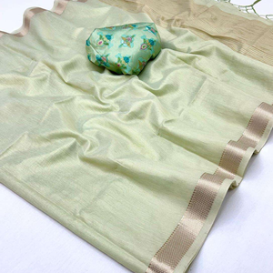 Women’s Handloom Zari <b>Tissue</b> Silk Saree | Traditional Indian <b>Wedding</b> & Party Wear Elegant Ethnic Collection with Blouse Piece - Product Image 4