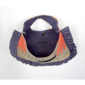 Hermosa Bolsa de Hombro Tipo Clutch Kantha de Diseño Bohemio para Mujer, Hecha a Mano, Ligera, Grande, para Viajes y Uso Diario - Product Image 3